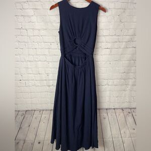 J.O.A Blue MIDI Dress Size Small